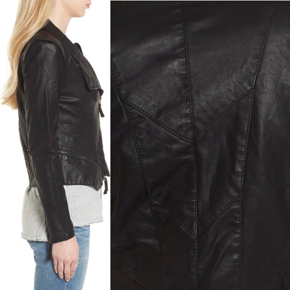 🎊SOLD 🎊Faux Leather Jacket - Picture 2 of 2